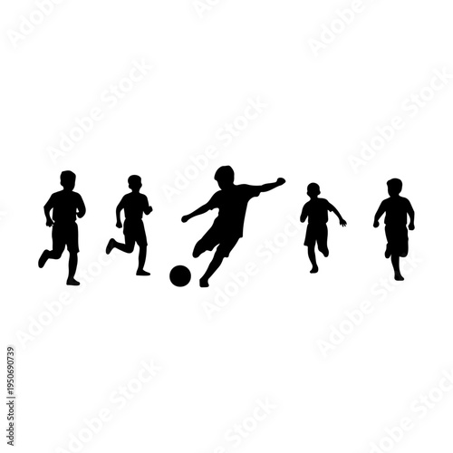 children playing soccer