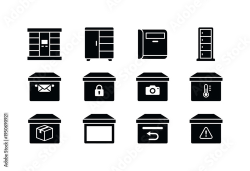 Outdoor parcel locker box, indoor parcel locker cabinet, wall mounted pickup box, freestanding pickup locker tower, pickup box