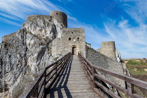 Wallpaper Mural Medieval Srebrenik Fortress on a steep rock in Bosnia and Herzegovina Torontodigital.ca