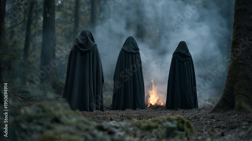 Wallpaper Mural Whispers in the Forest: The Ritual Torontodigital.ca