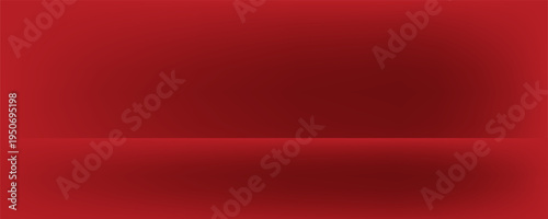 Wall interior background, studio and backdrops show products.with shadow from window color Red background for text insertion and presentation product