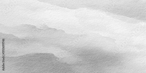 Abstract minimalistic watercolor-like landscape art, the misty mountains create a serene and dreamlike ambience. 