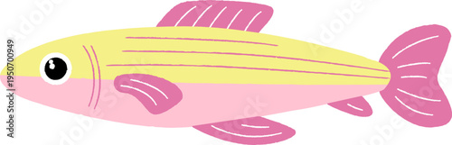 Sardines Sea Fish Hand Drawn