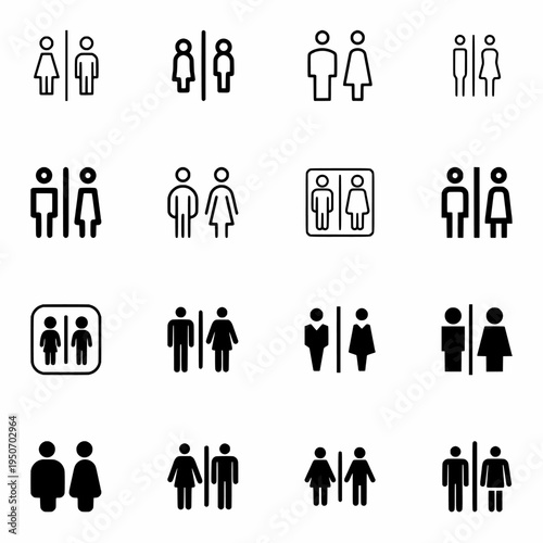 Toilet signs Icons