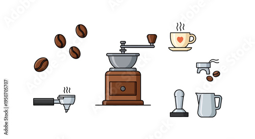 Coffee Grinder and Coffee Accessories.