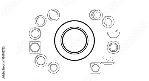 Collection of various gear components.