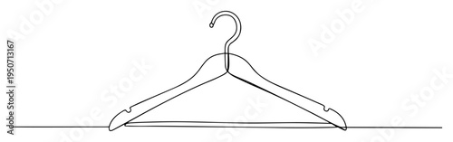 clothes hanger minimalist line art
