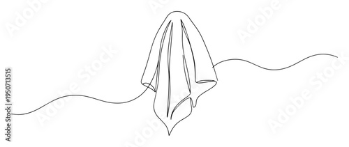 hanging towel fabric line drawing