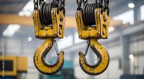 yellow crane hook