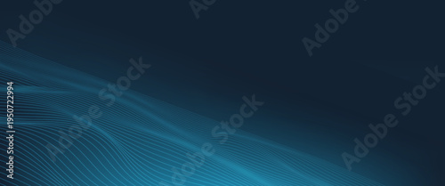 Dot white blue wave light screen gradient texture background. Abstract technology big data digital background. 3d rendering.