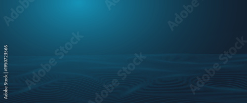 Dot white blue wave light screen gradient texture background. Abstract technology big data digital background. 3d rendering.