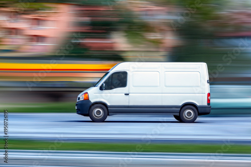 The courier in the white van is already on his way to you with your package 