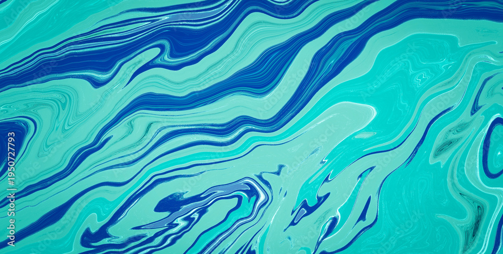Obraz premium Beautiful Iridescent Clouds Merging into Abstract Illustration