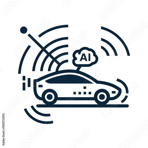 Autonomous vehicle communicating with artificial intelligence network signals