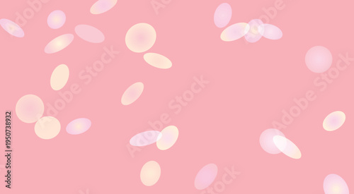 Scientific illustration of red blood cells floating in pink transparent background