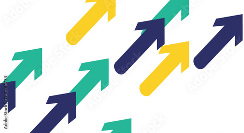 Set of colorful arrows vector