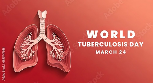 World Tuberculosis Day March 24 Awareness Illustration.