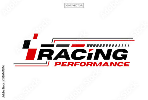 racing graphic design vector illustration template