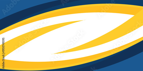 Printblue and yellow wavy shape background. suitable for business poster design, corporate banner, presentation, flyer, social media post. vector illustration