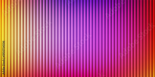Abstract vertical stripes background with purple and blue neon gradient, vibrant futuristic geometric pattern for modern technology, digital web design, and synthwave posters.