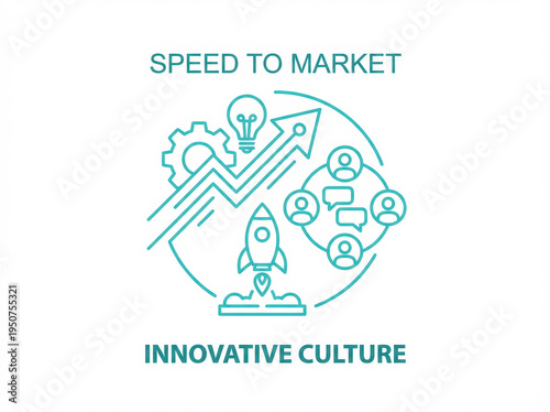 Rocket innovative concept product symbols creation icon rocket innovative concept product symbols creation fast launch Idea creation and innovative product launching concept