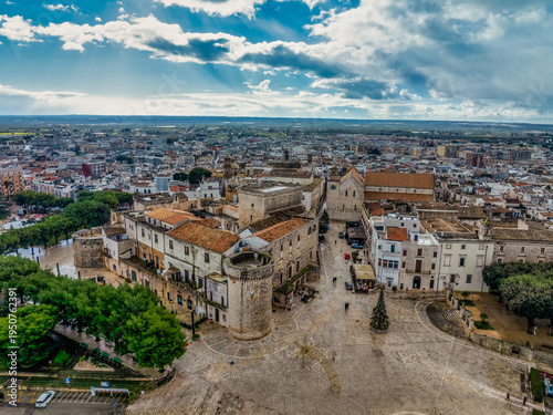 Aerial Conversano Travel: Explore the 11th-Century Fortress, Iconic Rose Windows, and the Baroque Portals of Italy’s Majestic City of the Count