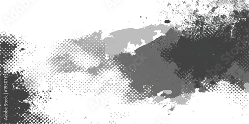 Abstract grunge ink splat background featuring a global world map vector illustration with continents and stylized borders for a travel or business geography design