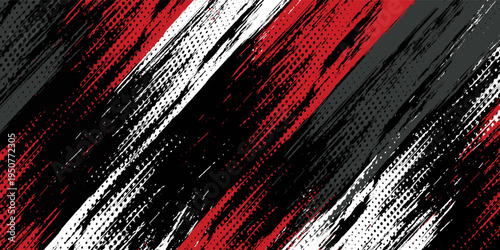 Gaming esport background striking stripes electric banner vector illustration design red black grunge brush wing comic pattern modern abstract concept livery stripes decal paint splash splatter.eps 10