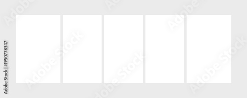 Moodboard template. 4 Photo collage grid. Vector. Mood board design. Mosaic frame banner. Photography album layout.