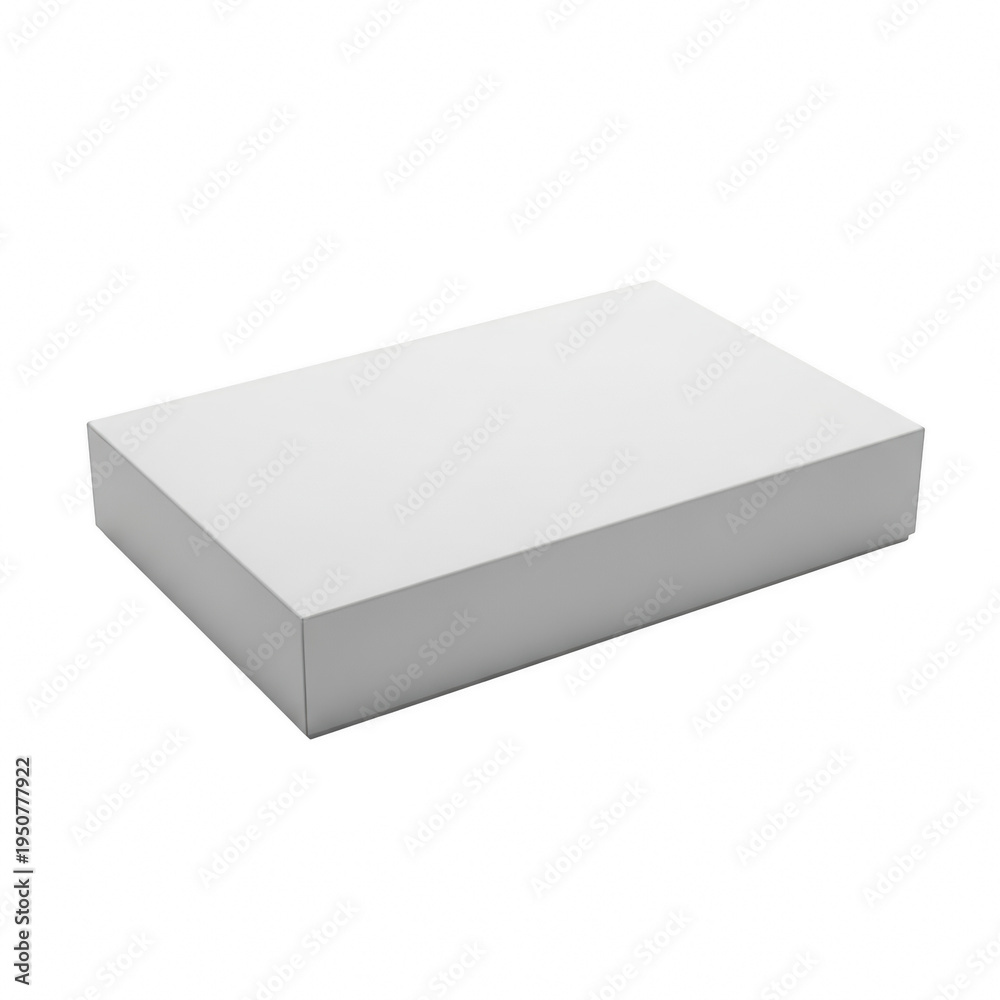 Naklejka premium A white rectangular object with a flat top and straight edges isolated on transparent background