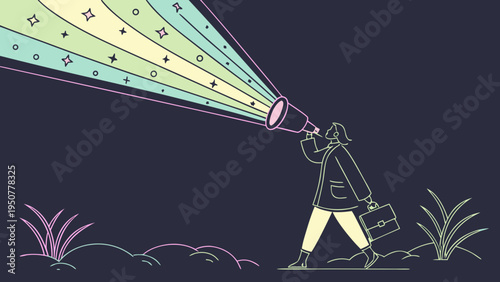 Vector illustration of an abstract background featuring a book with space for text and an industrial design silhouette of an energy gas tower tree symbol