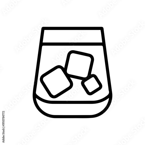 Glass with Ice Icon
