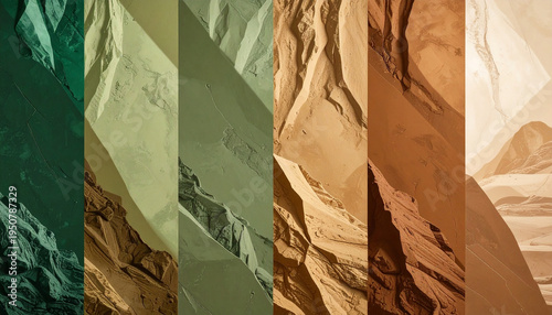 Emerald Canyon Split Rays, earthy toned