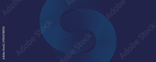 Circles Lines round frame, dynamic vector AI Technology science music concept lines.