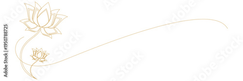 line art lotus illustration background for vesak day