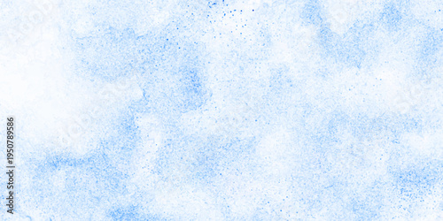 Soft Blue Watercolor Texture Background With Subtle Splatter and Abstract Wash