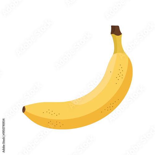 A vibrant yellow banana, a healthy and delicious tropical fruit, rich in potassium and essential nutrients, perfect for a wholesome snack