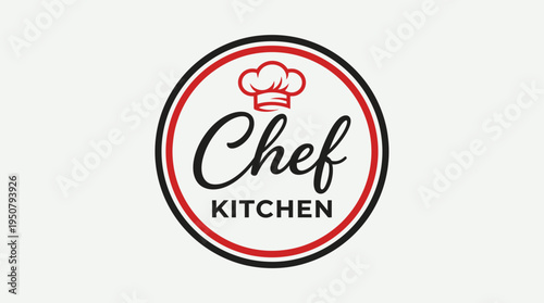 Chef Kitchen Logo Design – Modern Culinary Restaurant Branding with Chef Hat