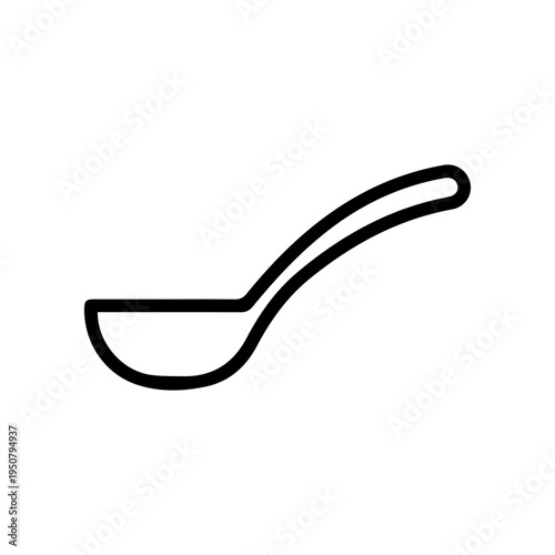 Line Art Serving Spoon Icon