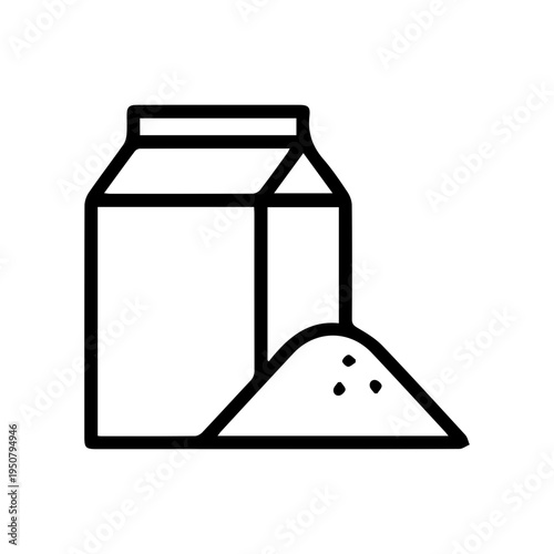 Powdered substance and container