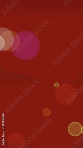 Abstract Red Background with Gradient Shapes.
