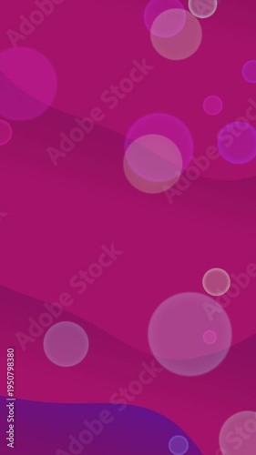 Vibrant Pink Background with Bubbles.