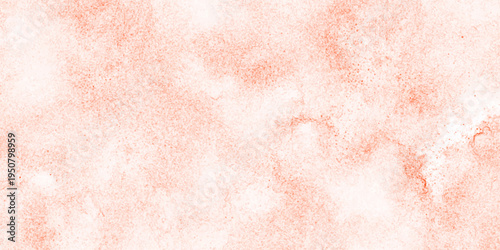 Soft Coral Watercolor Texture Background With Subtle Grunge and Paint Spray Effect.