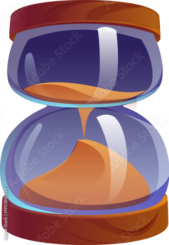 Pirate font and Caribbean corsair typeface number, cartoon vector type. Piracy typography number 8 Eight in shape of sandglass clock or hourglass for pirate font or corsair typeface numerals