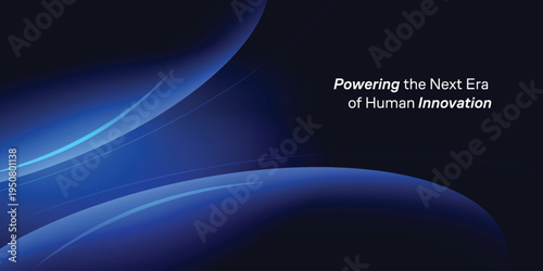Modern abstract blue technology background. Business summit conference background. Future hi-tech banner for promotional. 