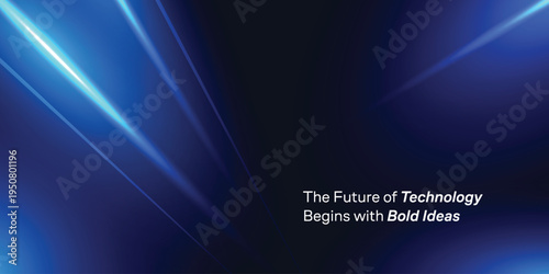 Modern abstract blue technology background. Business summit conference background. Future hi-tech banner for promotional. 