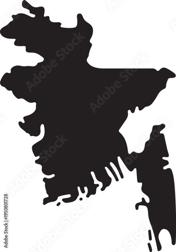 vector map Country of Asia