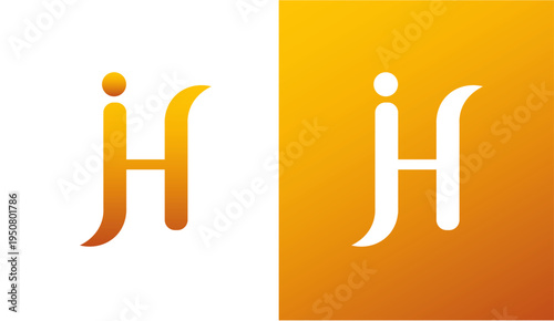 Custom letter jh logo, jh letter logo design, jh logo vector, professional company logo, business logo design vector