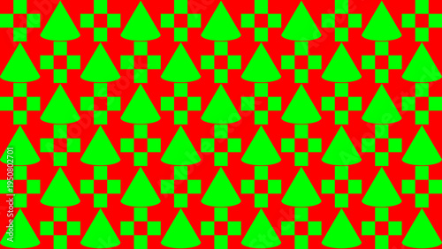 Retro Wave Graphic Pattern in Teal and Orange