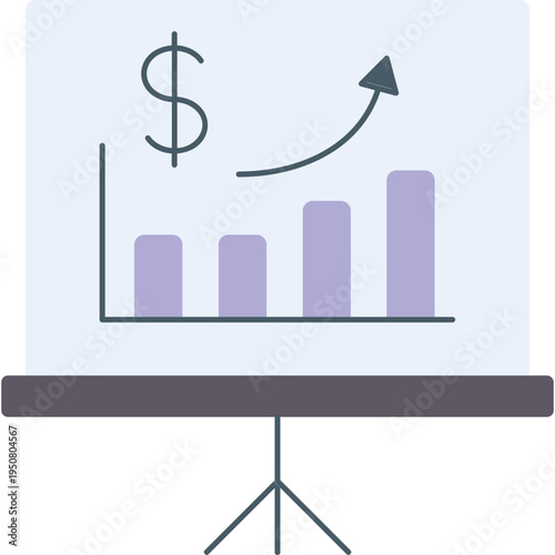Earning Chart Illustration
